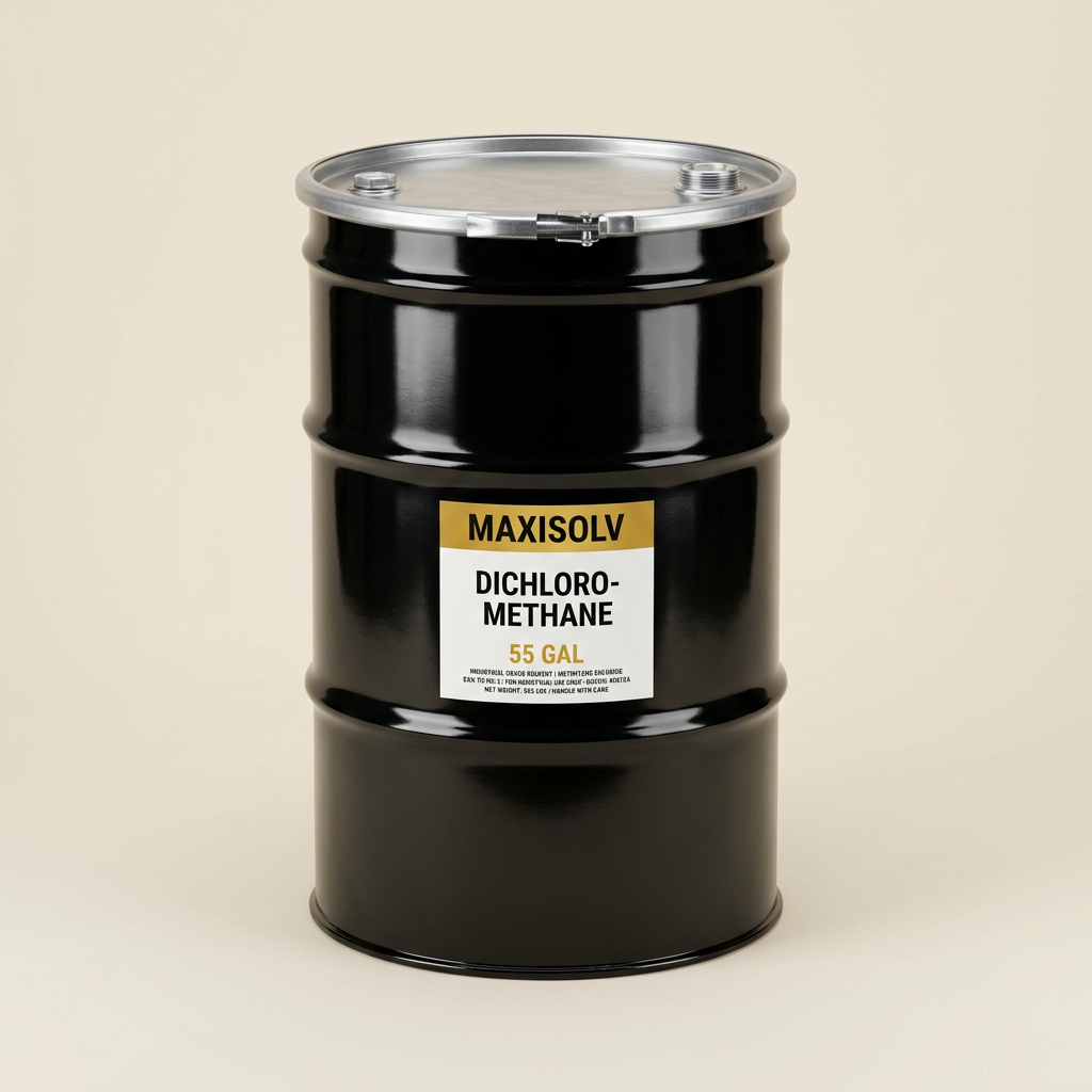 Black and gold 55 gallon MaxiSolv steel drum